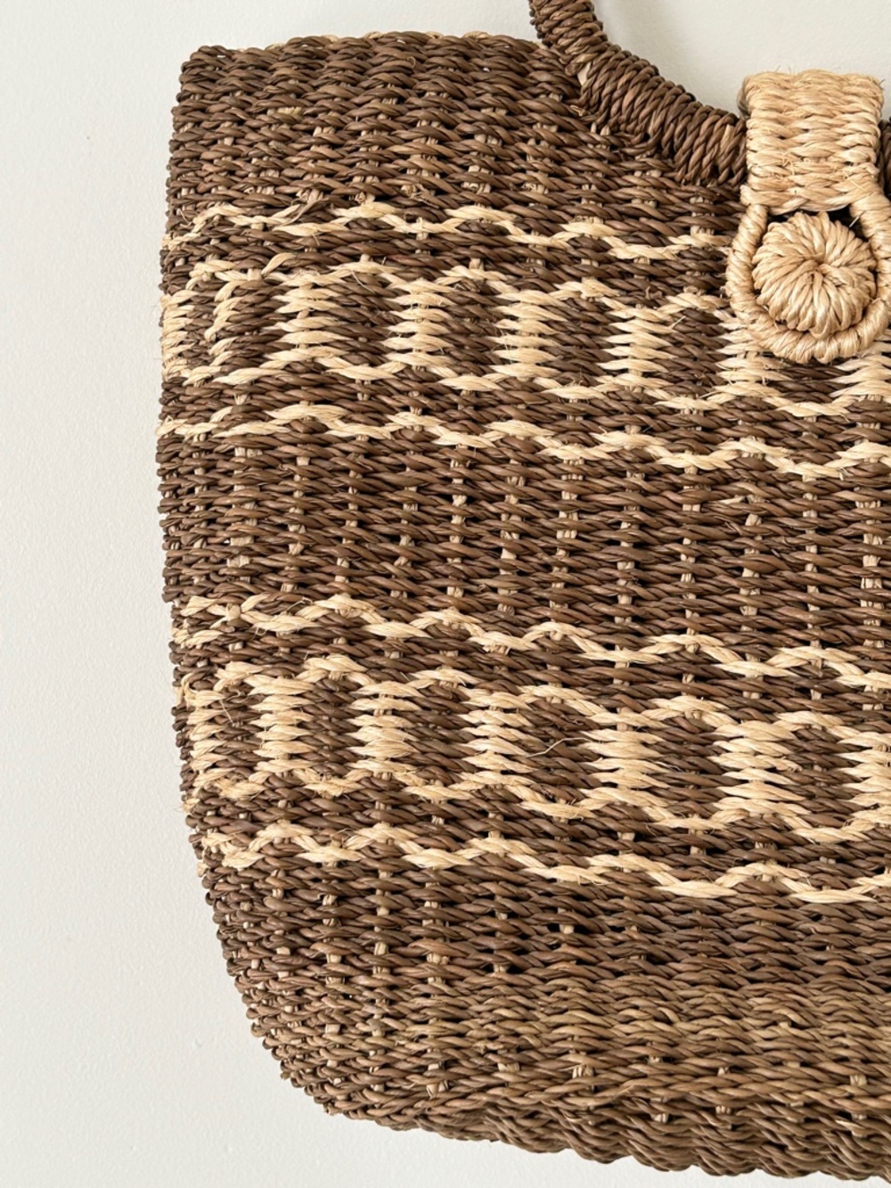 Handmade Woven Raffia & Rattan Bag - Picture 7 of 16
